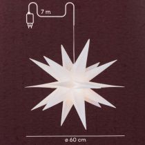 položky LED hvězda vánoční hvězda teplá bílá časovač venkovní 60 cm