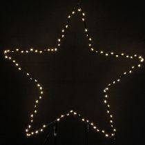 položky LED hvězda stojací kov 100 Micro LED teplá bílá Ø37cm