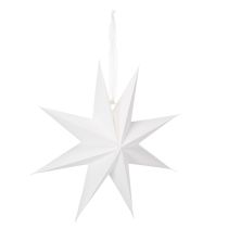 položky LED závěsná hvězda s časovačem, teplá bílá, venkovní, 38 cm
