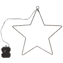 položky LED hvězda k zavěšení kovová 110L teplá bílá vnitřní Ø35cm