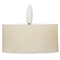 položky LED čajová svíčka, teplá bílá, blikající efekt a časovač, pravý vosk, na baterie, 7 cm, 2 kusy