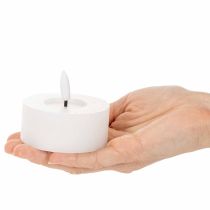 položky LED XL čajové svíčky z pravého vosku, bílé, teplá bílá, 6 cm, 2 ks