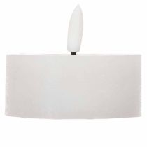 položky LED XL čajové svíčky z pravého vosku, bílé, teplá bílá, 6 cm, 2 ks