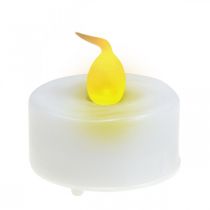 položky Umělé čajové svíčky s efektem plamene LED s časovačem Teplá bílá Ø3,6 cm Sada 4 kusů