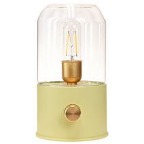 položky LED stolní lampa retro stolní lampa teplá bílá zelená H19,5cm