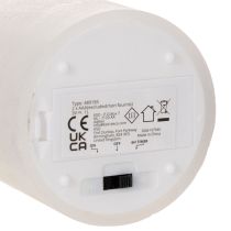 položky LED sloupová svíčka, blikající, s časovačem, Ø7cm, 12cm
