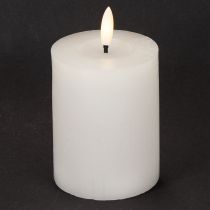 položky LED sloupová svíčka, blikající, s časovačem, Ø7cm, 12cm