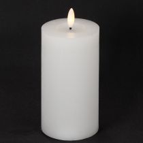 položky LED sloupová svíčka, blikající, s časovačem, Ø7cm, 16cm