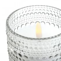 LED svíčka voskový sloup svíčka LED lucerna Ø8,5cm H10cm