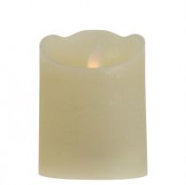 LED svíčka voskový sloup svíčka teplá bílá Ø7,5cm H10cm