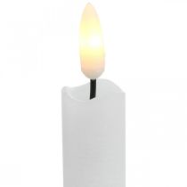 položky LED svíčka vosková stolní svíčka teplá bílá na baterii Ø2cm 24cm 2ks
