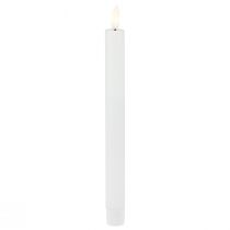 položky LED svíčky s časovačem tyčinkové svíčky pravý vosk bílý 25cm 2 ks