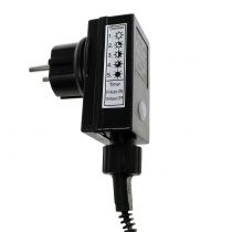položky LED řetězová světla, 144 kusů, černá, teplá bílá, pro venkovní použití, 1,2 m