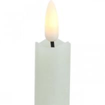 LED svíčka voskové svíčky krémové na baterii Ø2cm 24cm 2ks