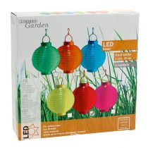 položky Lampion LED se solárním 20cm červeným