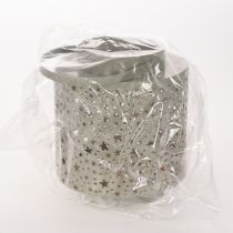 položky Lucerna s hvězdicovým vzorem, kovová, zelená, 31 cm