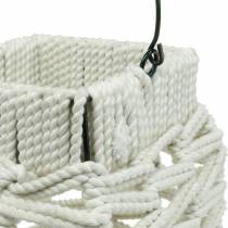 položky Závěsná lucerna, letní dekorace, lucerna, macramé V35,5cm Š19cm