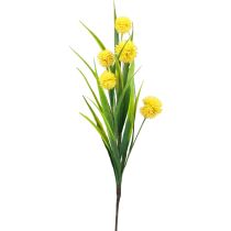Umělé květiny koule květina allium okrasná cibule umělá žlutá 45cm