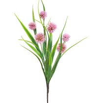 Umělé květiny koule květina allium okrasná cibule umělá růžová 45cm