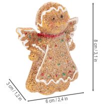 položky Dekorativní figurka umělého perníkového mužíčka, 8 cm, 3 kusy