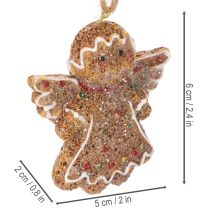 položky Dekorativní závěsné ozdoby, umělé perníkové figurky, 7 cm, 3 kusy