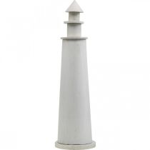položky Lighthouse Shabby Chic krémová letní dekorace Námořní Ø14,5cm H51cm