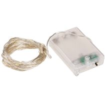 položky Světýlka s 50 mikro LED diodami, teplá bílá, časovač, na baterie, 6 ks