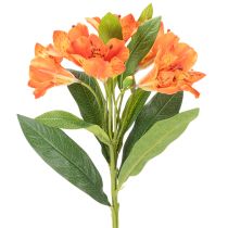 položky Umělý květ pomeranče Alstroemeria, umělá kytice, 75 cm, 3 kusy