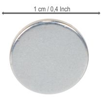 položky Kulatý magnetický disk na svícny a kovové tácy, 1 cm, 20 kusů