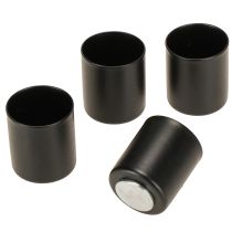 položky Magnetický svícen, černý kov, V3 cm, 4 kusy