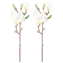 položky Magnolia White Umělá poupata Dekorace Větev V40cm 2ks