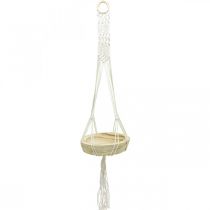 položky Závěsný koš Macrame dekorační mísa boho stylu Ø23cm V90cm