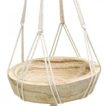 položky Závěsný koš Macrame dekorační mísa boho stylu Ø23cm V90cm