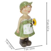 položky Dekorativní figurky farmářského páru, zábavná dekorace do obývacího pokoje a na léto do interiéru, 17 cm, 2 kusy