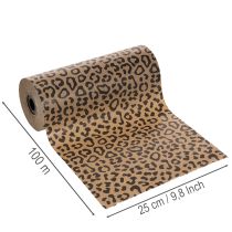 položky Manžetový papír, leopardí vzor, role 25cm 100m, dárkové balení