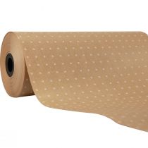 Manžetový papír hedvábný papír přírodní tečky 25cm 100m