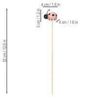 položky Dekorativní figurky berušky do květináčů a květinových aranžmá pro jarní dekoraci, 32 cm, 16 kusů