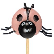 položky Dekorativní figurky berušky do květináčů a květinových aranžmá pro jarní dekoraci, 32 cm, 8 kusů