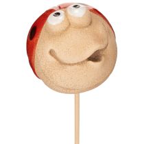 položky Zahradní kolíky ve tvaru berušky, dekorativní poutač pro zahradní dekoraci, 25 cm, 4 kusy