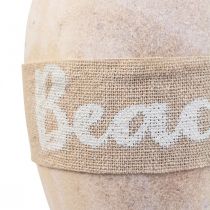 Námořní dekorační bójka, závěsná dekorační deko bójka “Beach” 27×8,5cm