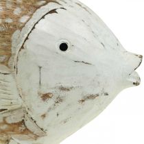 Námořní dekorace rybí dřevo dřevěná ryba shabby chic 28×15cm