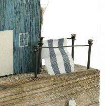 Námořní dřevěná dekorace přístavní promenáda Shabby Chic V25,5cm