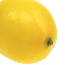 Středomořský dekorační citron Umělý citron L6,5cm Ø5cm