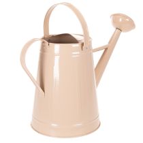 položky Kovová dekorativní konev na zalévání, pískově zbarvený vintage design, na rostliny a sušené květiny, 50×22,5×39 cm