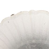 položky Kovový ozdobný šálek Small Shabby Chic White Ø8,5cm V8cm 2ks