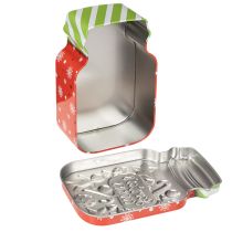 položky Kovová forma na sušenky s vánočním motivem v designu dózy na sušenky, 15 cm, 2 kusy
