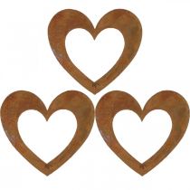 položky Srdce rez zahradní dekorace kovové srdce 10cm 12ks