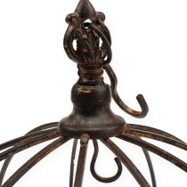 položky Kovová korunka k zavěšení rezavě hnědá Ø31cm V31cm