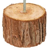 položky Dekorativní kulatý prsten na dřevěném podstavci, kovový, na sušené květiny, 52 cm