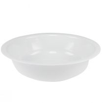 položky Kovová miska bílá miska smaltovaný vzhled Ø36cm V9,5cm